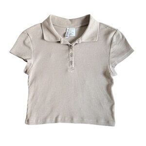 H&M Beige Polo Shirt